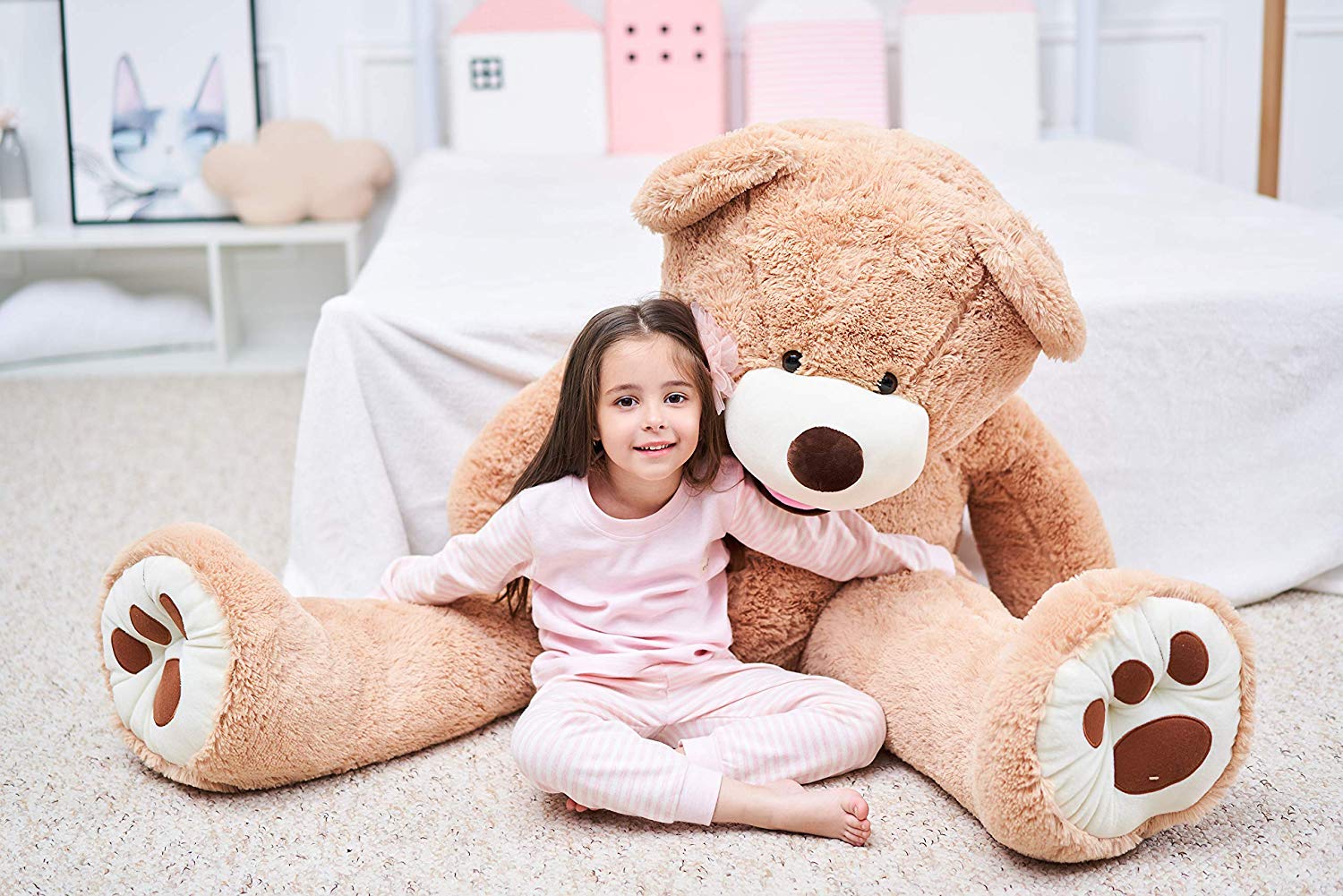 Teddybär 40-160CM Stofftier Bär Riesen Teddy Plüschbär Plüschtier Plüsch aryux** 